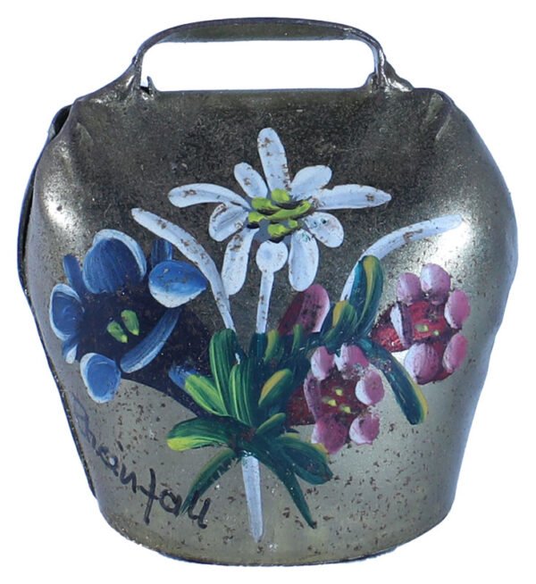 Antique Hand-painted Metal Cowbell