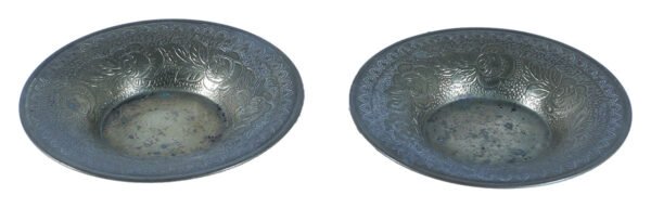 Pair of Pewter Medicine Bowls