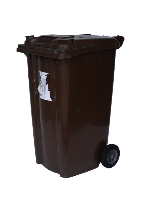 Brown Wheelie Bin